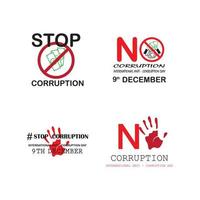 giornata mondiale della corruzione vettore