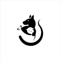 illustrazione divertente idea di design del logo del canguro per la cura del bambino vettore