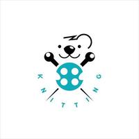 divertente distintivo koala mascotte maglia azienda logo design idea vettore