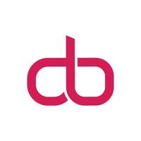 logo vettoriale lettera db.