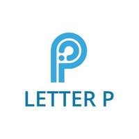 lettera p logo vettore