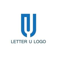 logo astratto della lettera u di vettore. vettore