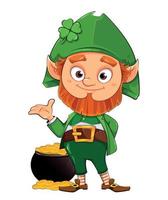 personaggio dei cartoni animati leprechaun vettore