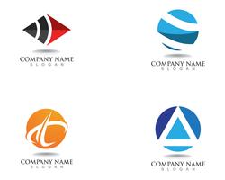 Il logo ed i simboli di finanza di affari vector l&#39;illustrazione di concetto