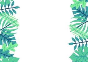 disegno di sfondo moderno foglie tropicali vettore