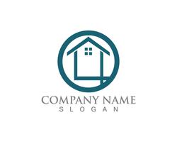 Casa semplice casa immobiliare logo icone vettore