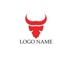 Icone del modello di logo e simboli del corno di toro app vettore