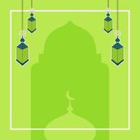 banner modello di post sui social media ramadan. disegno vettoriale quadrato ramadan kareem.