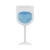 coppa di vino blu vettore