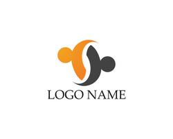 Adozione e cura della comunità Icona di vettore del modello di logo
