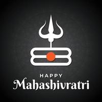 illustrazione vettoriale di felice mahashivratri, signore shiva, shivratri