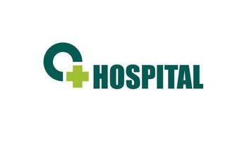 lettera o più logo del centro medico ospedaliero, logo della clinica, logo sanitario vettore