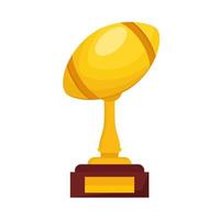 trofeo di pallone da football americano vettore
