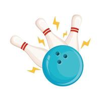 gioco di sciopero dello sport di bowling vettore
