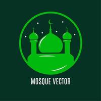 vettore moschea verde, materiale per rendere più facile il tuo design e anche per il tuo logo