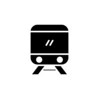 treno, locomotiva, trasporto icona solida illustrazione vettoriale modello logo. adatto a molti scopi.