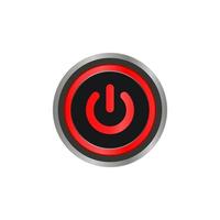 questo è il logo dell'icona del pulsante di accensione