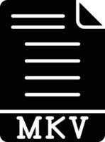 stile icona mkv vettore
