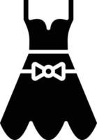 stile dell'icona del vestito femminile da sposa vettore