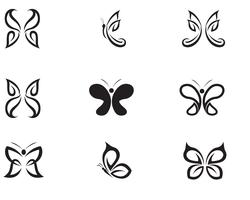 Farfalla concettuale semplice, icona colorata. Logo. vettore