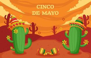 sfondo di cinco de mayo vettore