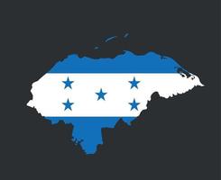 honduras bandiera nazionale nord america emblema mappa icona illustrazione vettoriale elemento di disegno astratto