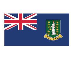 Regno Unito Isole Vergini bandiera nazionale nord america emblema simbolo icona illustrazione vettoriale elemento di design astratto