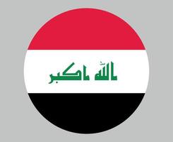 iraq bandiera nazionale asia emblema icona illustrazione vettoriale elemento di design astratto