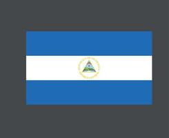 nicaragua bandiera nazionale nord america emblema simbolo icona illustrazione vettoriale elemento di design astratto