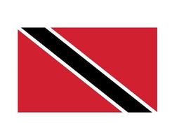 trinidad e tobago bandiera nazionale nord america emblema simbolo icona illustrazione vettoriale elemento di disegno astratto