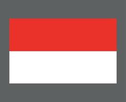 indonesia bandiera nazionale asia emblema simbolo icona illustrazione vettoriale elemento di design astratto