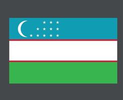 uzbekistan bandiera nazionale asia emblema simbolo icona illustrazione vettoriale elemento di disegno astratto