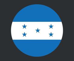 honduras bandiera nazionale nord america emblema icona illustrazione vettoriale elemento di design astratto