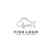 logo icona illustrazione disegno vettoriale segno negozio oceano isolato natura animale ristorante di pesce