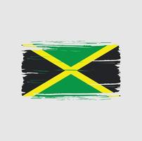 pennellata bandiera giamaica. bandiera nazionale vettore