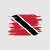 pennellate bandiera trinidad e tobago vettore