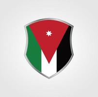 disegno della bandiera della giordania vettore
