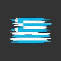 pennellate di bandiera della grecia vettore