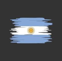 pennellate bandiera argentina vettore