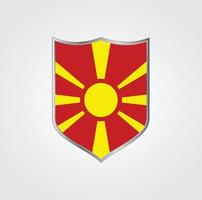 design della bandiera della macedonia del nord vettore