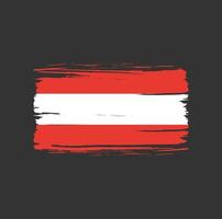pennellata bandiera austria. bandiera nazionale vettore