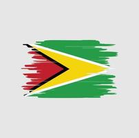 pennellate di bandiera della Guyana vettore