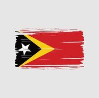 timor est bandiera pennellata. bandiera nazionale vettore