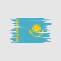 pennellate di bandiera del kazakistan vettore