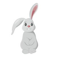 illustrazione di coniglio carino. coniglietto di Pasqua. vettore
