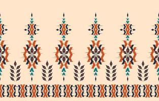 bella arte ikat astratta etnica. chevron senza cuciture in stile tribale, ricamo popolare e messicano. stampa di ornamenti d'arte geometrica azteca. design per moquette, carta da parati, avvolgimento. vettore