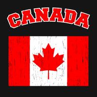 T-shirt vintage Canada vettore