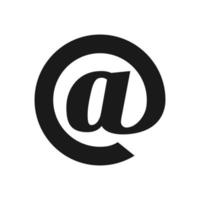 icona di posta elettronica di semplice stile piatto vettore