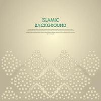 biglietto di auguri islamico banner sfondo con dettagli ornamentali colorati di mosaico floreale ornamento di arte islamica vettore