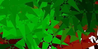 modello vettoriale verde chiaro, rosso con forme poligonali.